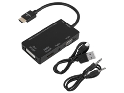 Lurelia Cabo Adaptador Hdmi Para Dvi, 4k, 1080p, 1080i, 720p, Com Áudio