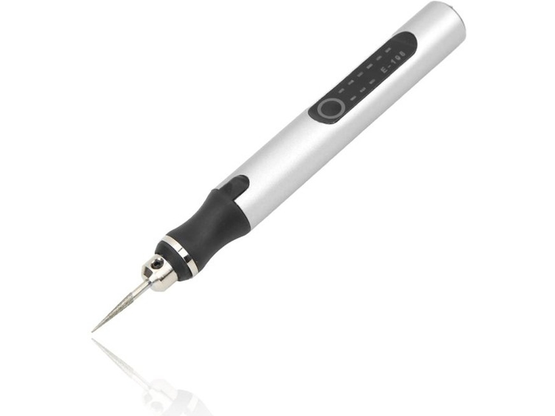 Pincel Graveador Inalâmbico 8w - Pincel Graveador Metais - Pincel Graveador Plástico - 3 Velocidades - Bateria De Lítio 300 Mah - Recarregável - Máqui