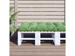 Vidaxl Almofadão Para Sofá De Paletes 120x80x12cm Tecido Padrão Folhas