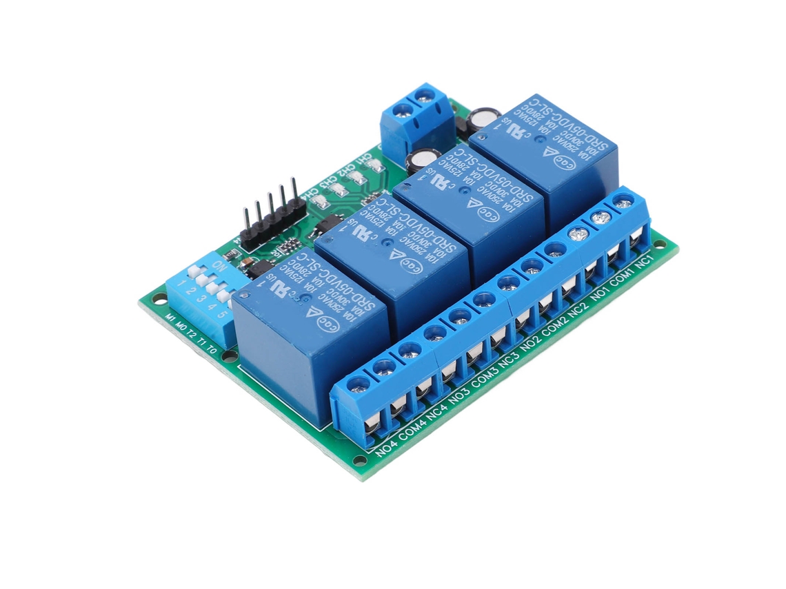 Módulo Relé 4 Canais Controle Placa 5v Dc
