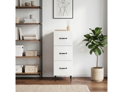 Vidaxl Gabinete De Gavetas Branco Brilhante 33 X 34,5 X 89,5 Cm