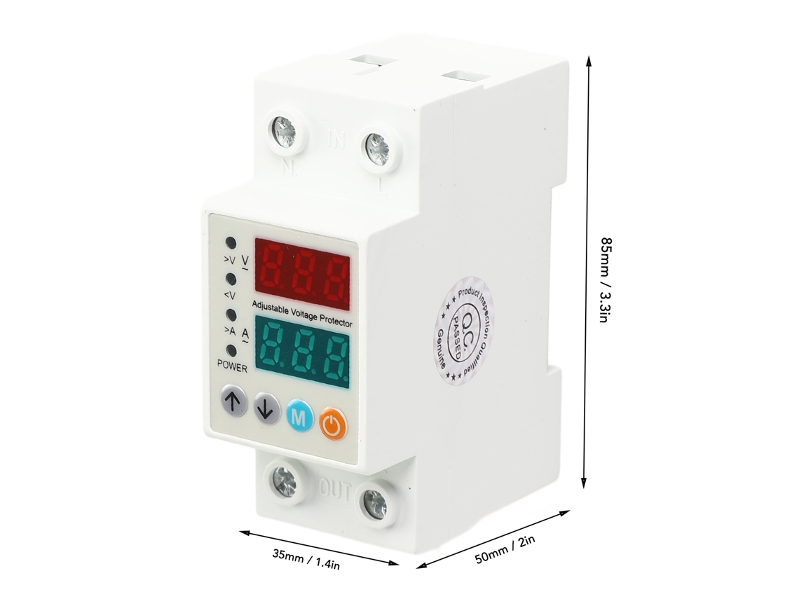 Protetor De Tensão Digital Com Reset Automático 63a Ac220v