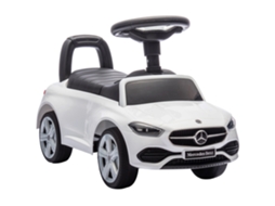 Carro infantil Mercedes-Benz com buzina, sons de motor, espaço de armazenamento, para 18-36 meses, branco | S/MARCA