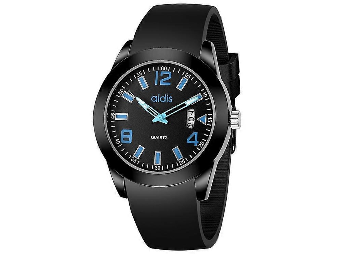 Relógio De Quartzo Addies My-1601 Versão Regular Com Pulseira De Silicone E Suporte Para Calendário. Tamanho L