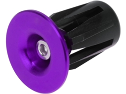 Tampas De Guidão Liga Alumínio M4x34mm Para Bicicletas Montanha E 22-24mm,par,roxas