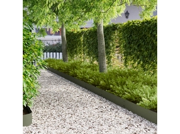 Vidaxl Acabamento Para Gramado 50 Unid. 100 X 20 Cm Aço Verde-azeitona