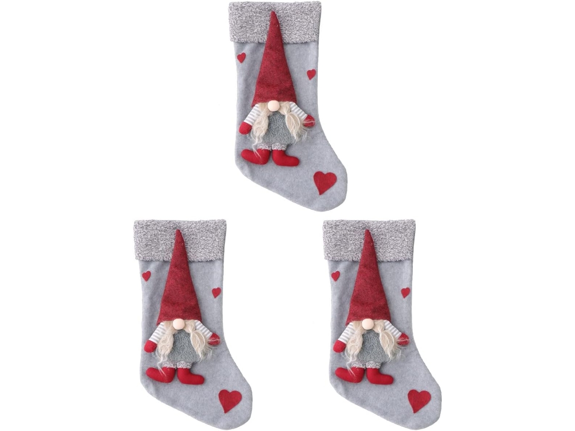 Peças Suspendre De Porte-vaisselle De Decoração De De Fournitures De Fête De Chaussette De Noel Suspendu