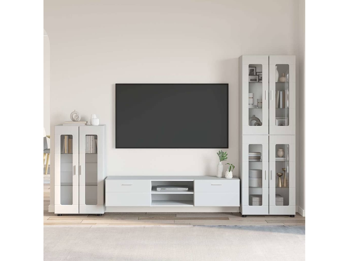 Vidaxl Conjunto De Móvel De Tv Florin 3 Unid. Branco