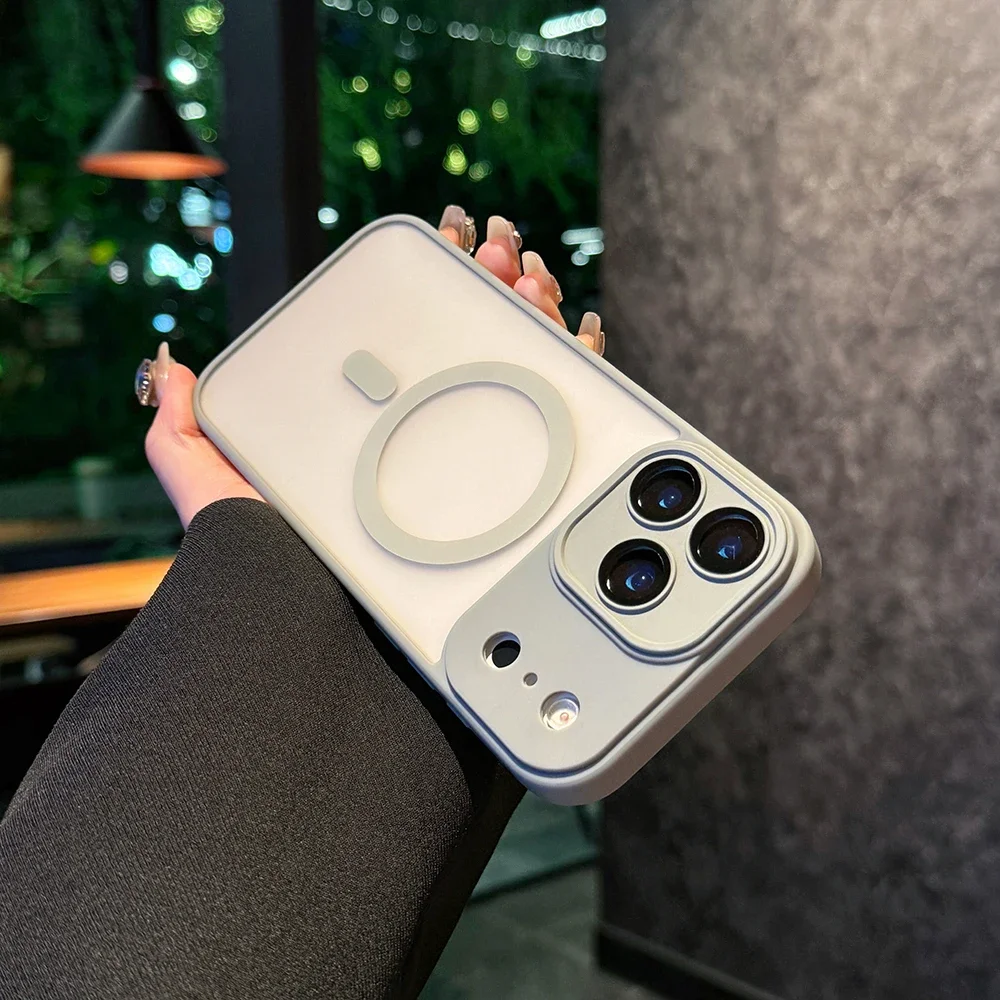 (cinza, Iphone 13) Capa De Silicone Fosca Para Celular, Compatível Com Carregamento Sem Fio Magnético, Capa Protetora À Prova De Choque.