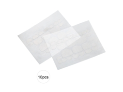 10 Hoja Pegamento Adhesivo Doble Cara Transparente Pegatina De Uña De Pie Para Puntas De Uña Falsas