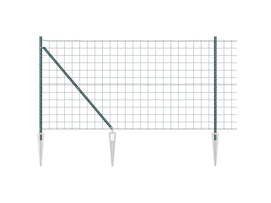 Cerca Com Poste Verde 1,2 X 10 M Aço
