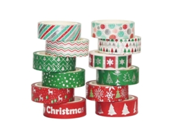 12 Rolos de Fitas de Natal ALLINLESS
