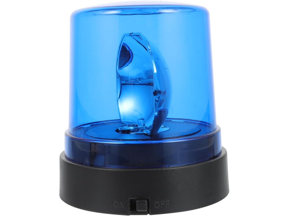 Lâmpada De Brinquedo Led Imikeya, Lâmpada De Alarme Giratória, Presente Decorativo E Divertido, Tema Policial Para