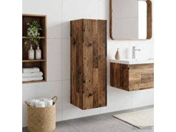Vidaxl Gabinete De Banheiro Suspenso Madeira Antiga 33 X 34,5 X 60 Cm