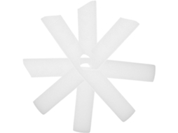 Conjunto de 4 suportes antiderrapantes de espuma branca para cabines de fotografia, ideais para sessões fotográficas.