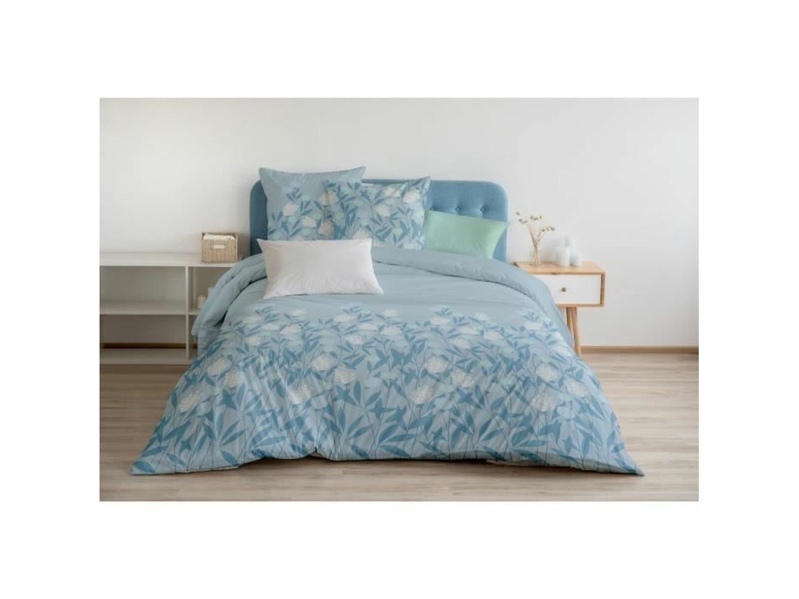 Conjunto de capa de edredom HOME LINGE PASSION 240 x 260 cm Azul 3 Peças