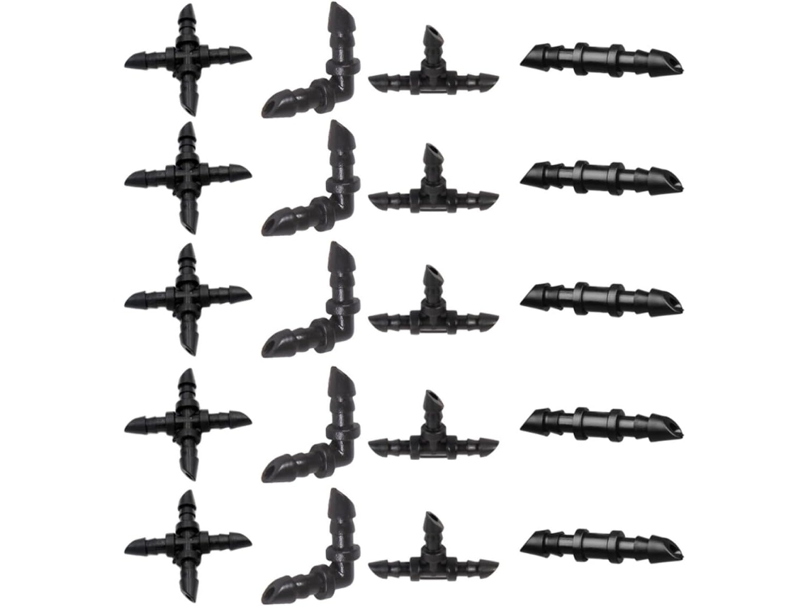 Conjunto De 20 Conectores Para Irrigação, Incluindo Cotovelos Retos,