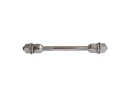 Parafuso Da Roda Traseira com Porcas Pierced 145X10 9S Prateadomvtek