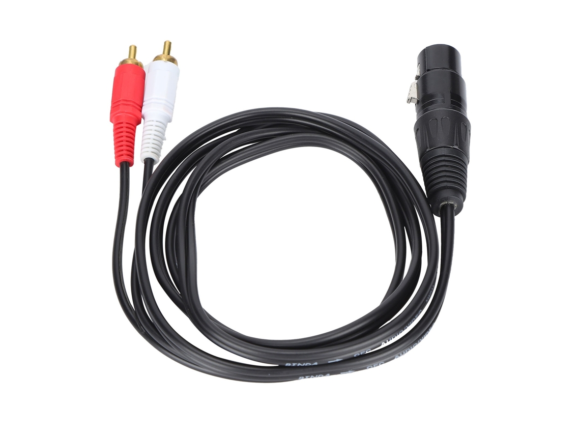 Lurelia Cabo Xlr Macho/fêmea Rca, Para Microfones, Mixer, Amplificador E Colunas Ativas