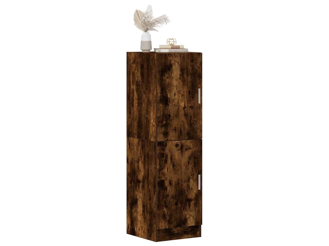 Vidaxl Armário De Cozinha 38x41,5x131,5 Cm Madeira Carvalho Fumado