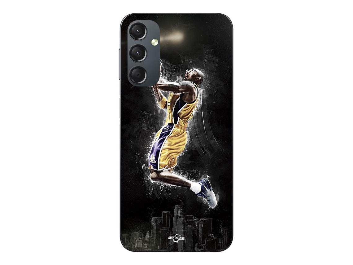 Capa Para Samsung Galaxy A24 Basquetebol Kobe Bean Bryant 24 Black Mamba Maniacase