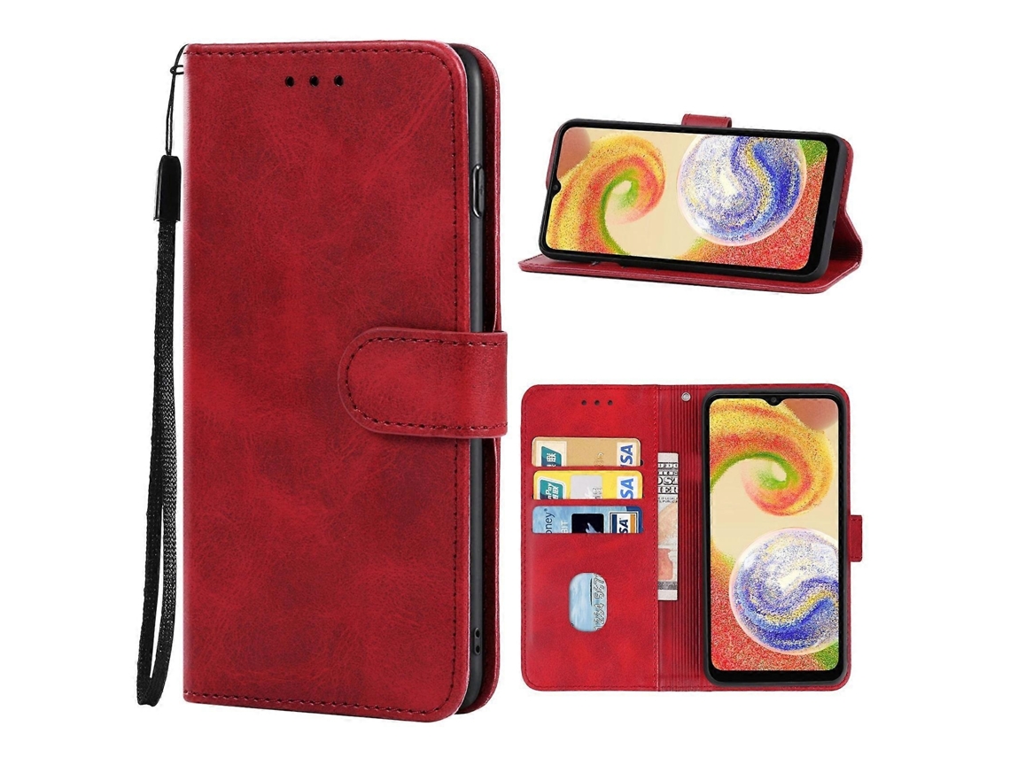 Capa Couro Para Samsung Galaxy A04, Elysve