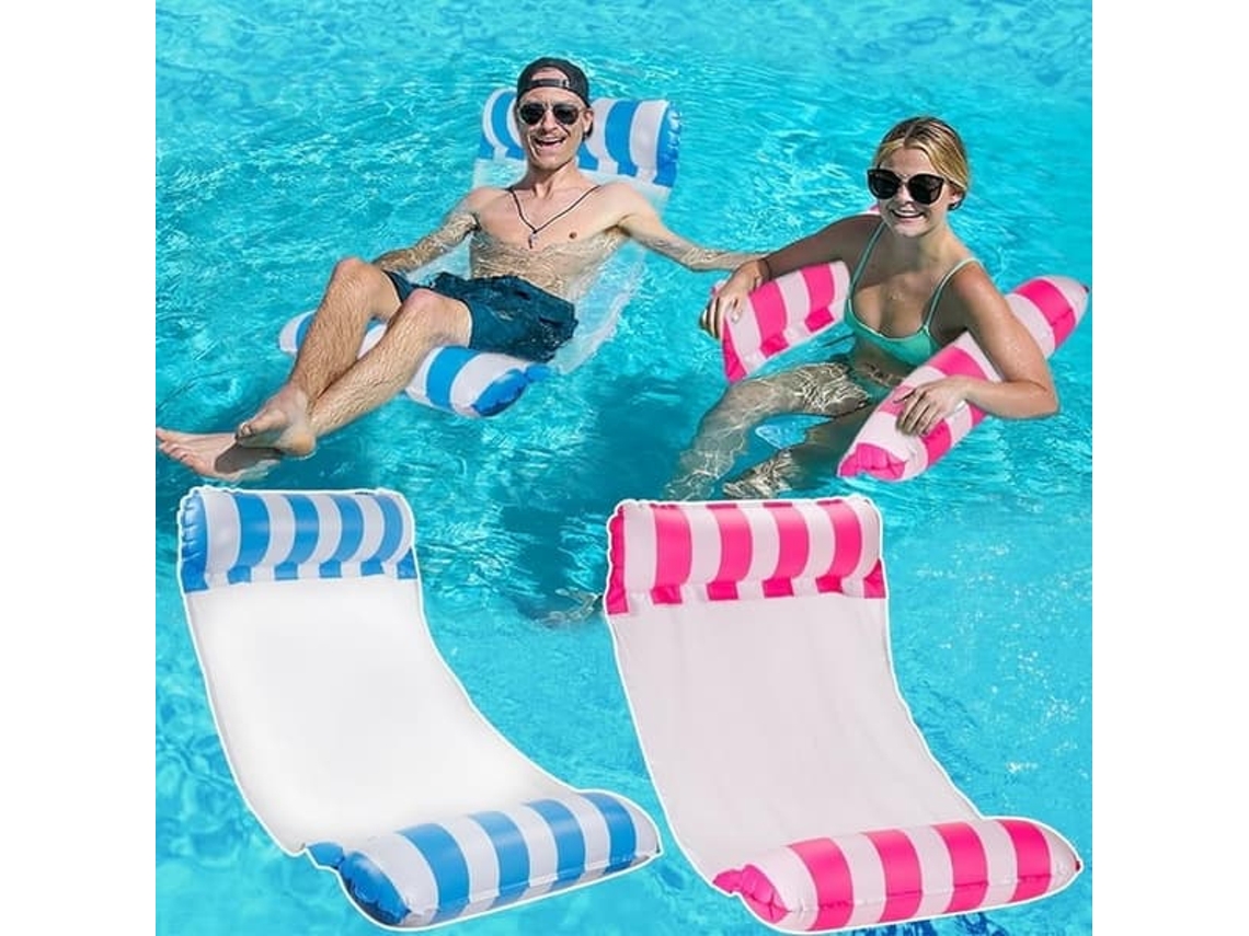 Conjunto De 2 Colchões Infláveis ​​para Piscina, Ideais Para Adultos E Crianças, Com Boa Capacidade De Peso E Confortáveis, Fáceis De Transportar.