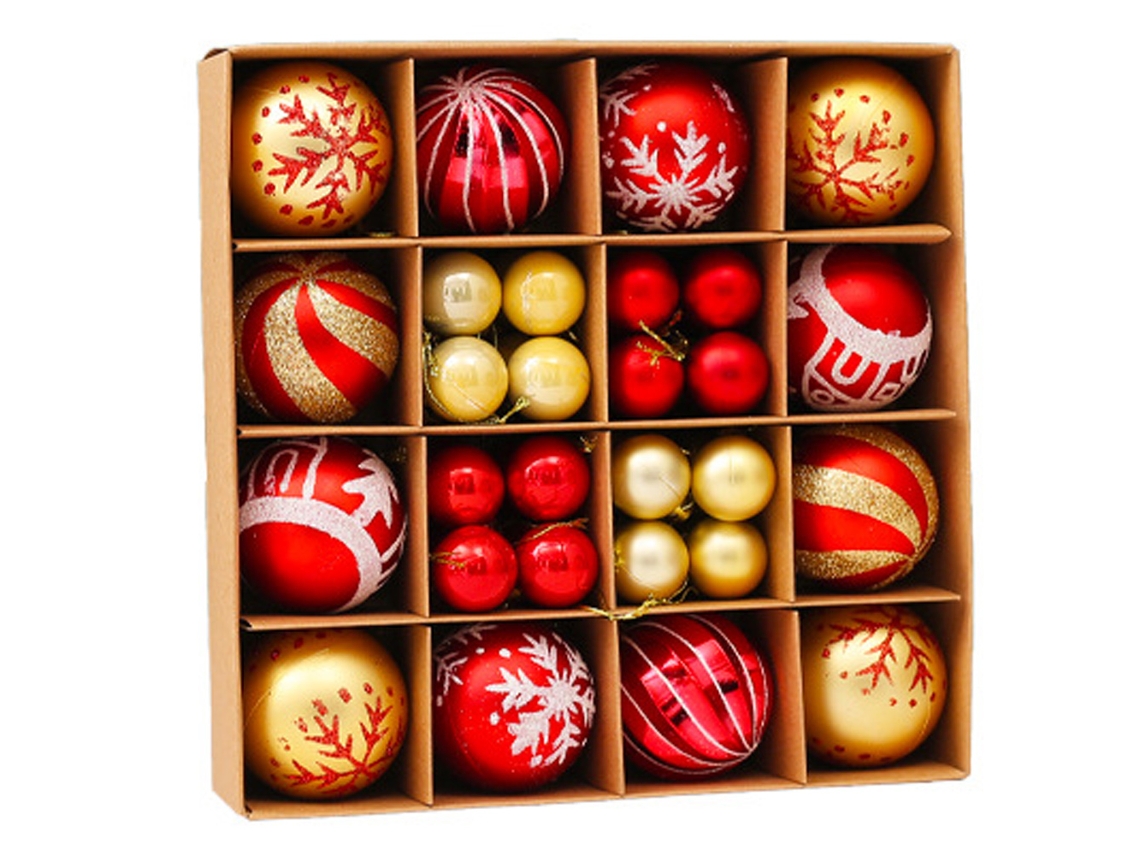 Enfeites de Bola de Natal para Decorações de Natal Enfeites de Árvore de Natal para Decoração de Feriados e Festas Estilo 1