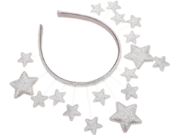 Tiara Lantejoulas com Estrelas para Acessórios de Cabelo de Festa e Eventos Noturnos.