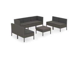Garden Lounge Set, Garden Lounge Sets Vidaxl Cinzeto Rattan / Vime (n/a)