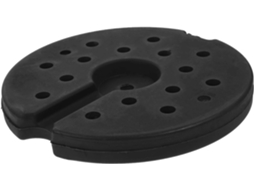 Base de Chão Redonda Reforçada para Luminária com Bloco de Lastro de Borracha Antiderrapante e Resistente À Corrosão. SFUSHOS