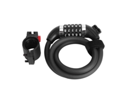 Cadeado antifurto AQUAFORGE, 2m, combinação numérica, scooter, motocicleta, capacete e segurança diária