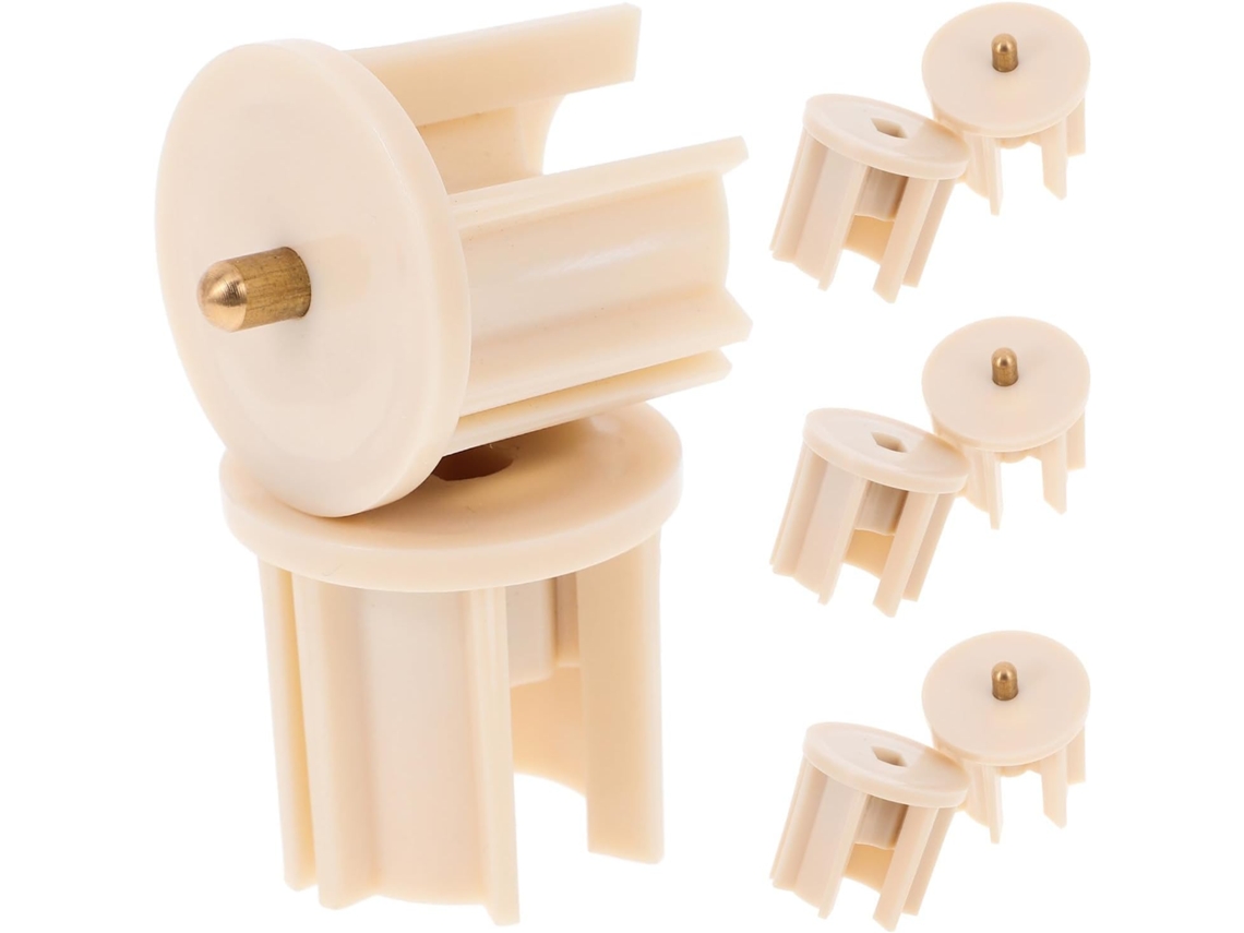 Conjunto De 8 Suportes E Tampas Bege Para Persianas Rolo Com Design Elegante Em Pp Fácil Instalação Quartos Áreas