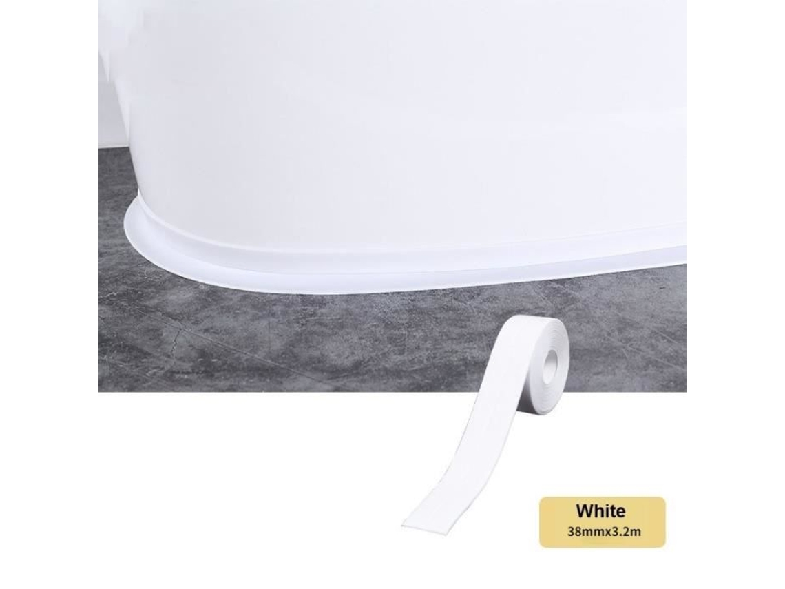 white-38mm-3.2m- -Fita para pia de cozinha, à prova dágua, resistente a mofo, transparente, para banheiro, lacuna S/MARCA
