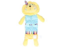 Mali brinquedo de Pelúcia Calmante Teether Soothing com Chocalhos para Bebê Acima de 3 Anos Amarelo