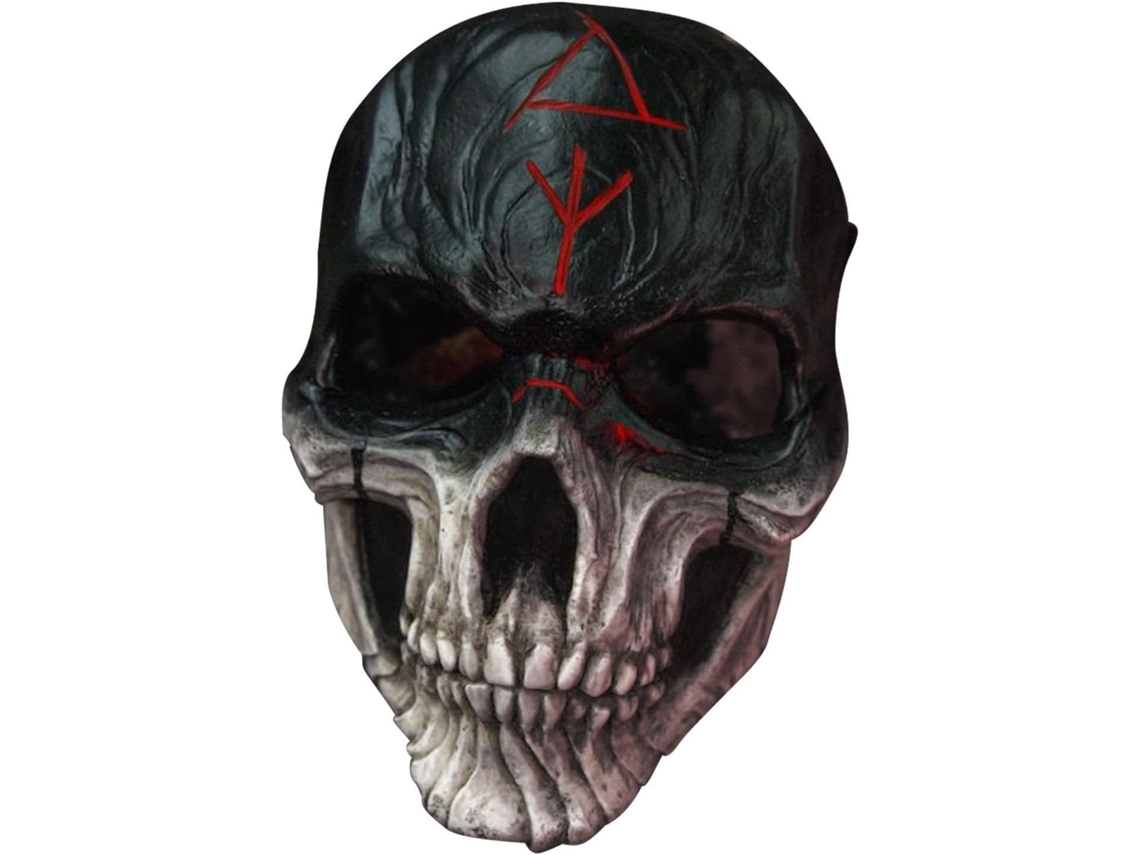 Máscara De Esqueleto De Halloween Em Látex Elástico