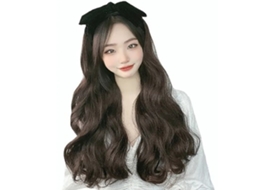 Peluca Sintética De Onda Larga Con Flequillo Para Cosplay De Mujer