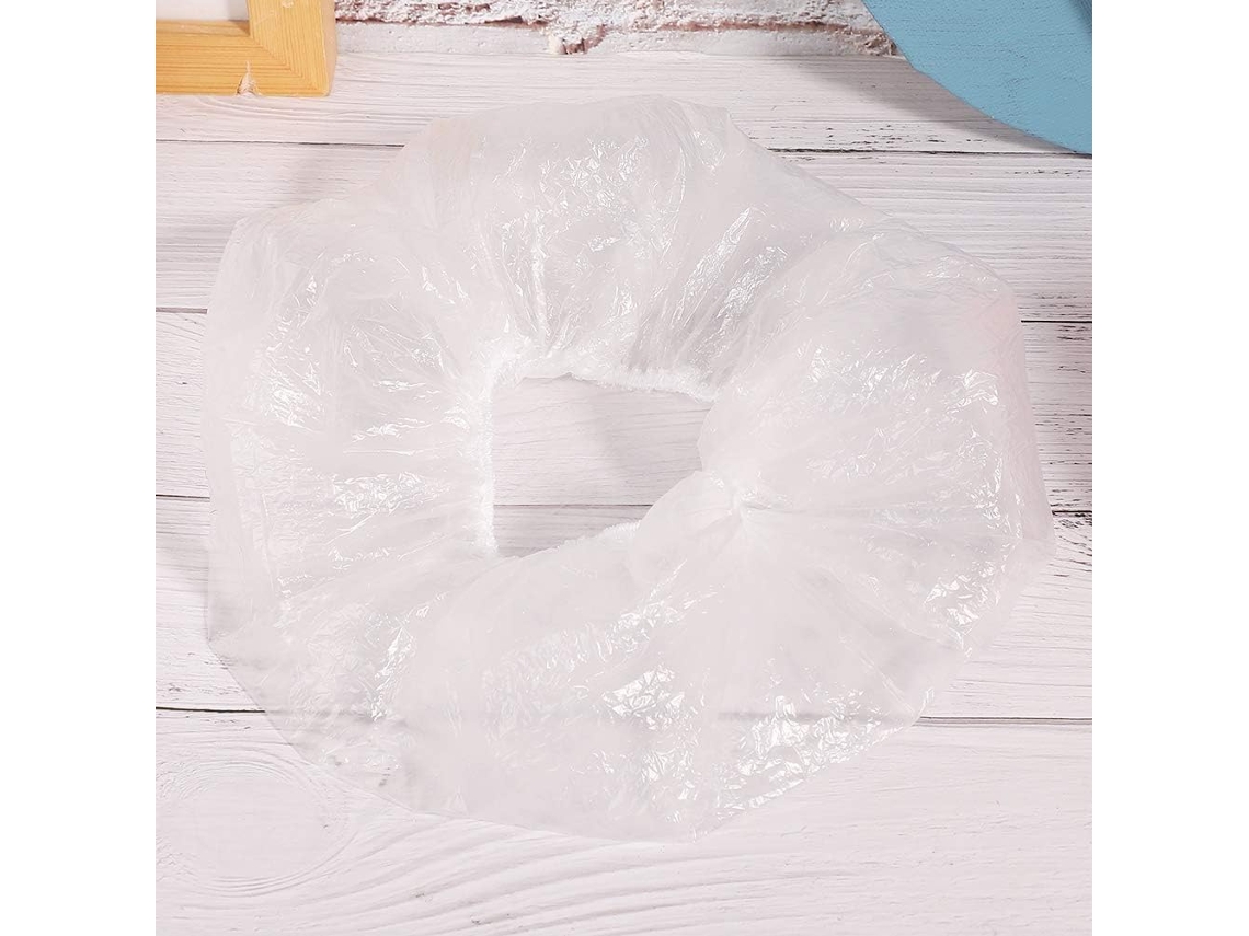 Touca De Banho Descartável Impermeável, Pacote Com 100-unidades, Ideal Para Salões De Beleza, Hotéis E Tamanhos Pequenos