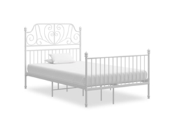 Estrutura De Cama 120x200 Cm Metal Branco