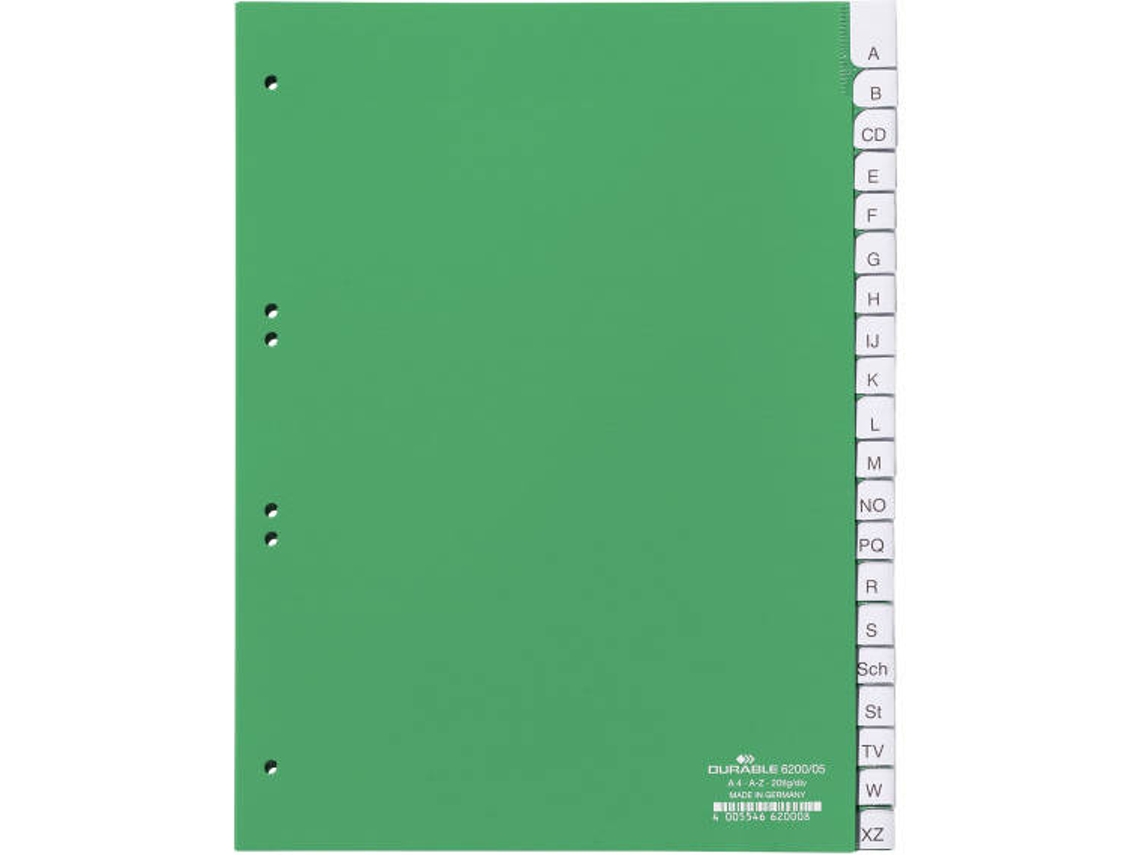 Separador DURABLE (Verde - Polipropileno)