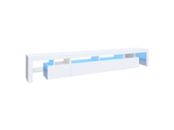 Móvel para TV com luzes LED 260x36,5x40 cm Branco MAISON EXCLUSIVE