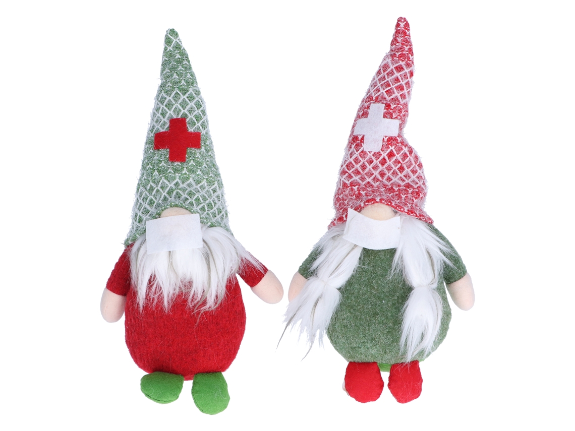 Primerox 2pcs Bonecas Sem Rosto de Papai Noel Decoracoes Natal Ornamentos com Protetor Facial