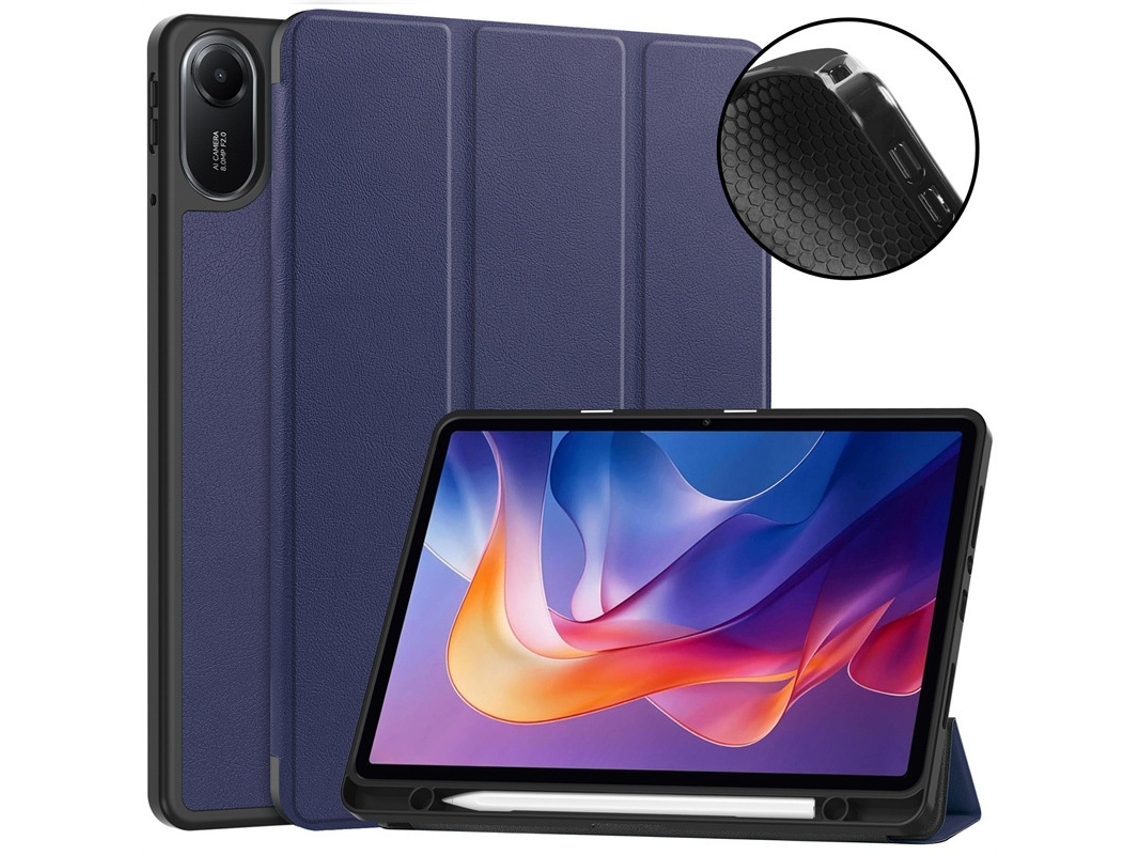 Tressino Capa Tablet Capa Protetora Para Xiaomi Redmi Pad 2 11 Polegadas (2025), Cor Sólida/azul