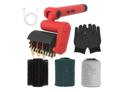 Escova de Limpeza Elétrica CHRUI, ajustável 60°, 2 níveis, bateria led, IPX7 vermelho