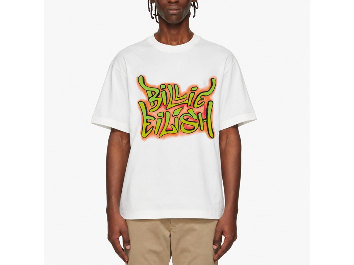 Billie Eilish Graffiti T-shirt White Classic Unisex Adults Size:xxl