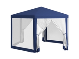 Pavilhão de Jardim Hexagonal, 3.94x3.41x2.5m, Azul ESSÊNCIACASA