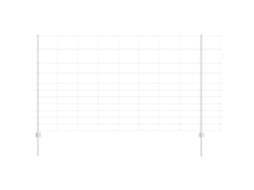 Conjunto 1 Cerca Externa Vidaxl Prateado Aço (50 X 1,4 M)