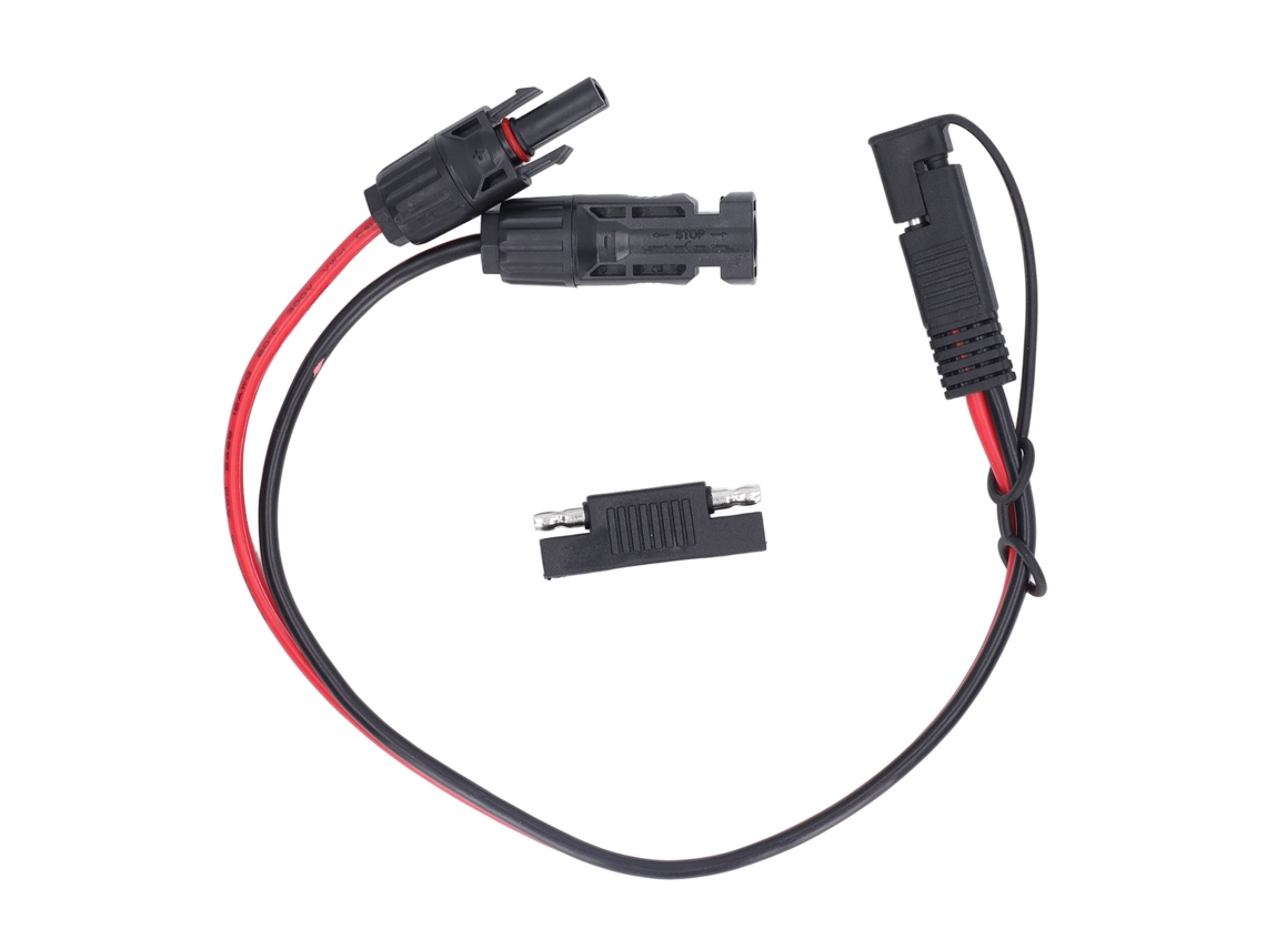 Cabo Conector Painel Solar 12awg Pvc Cobre Adaptador Sae