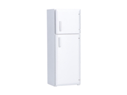 Rebe-nevera Miniatura De Madeira Para Casa De Bonecas 1:12 Refrigerador Móvel Decoração Presente Brinquedo Prata