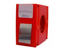 Rolo de fita calibrada 2,5 m x 25 mm inox (espessura 0,3 mm) VOGEL